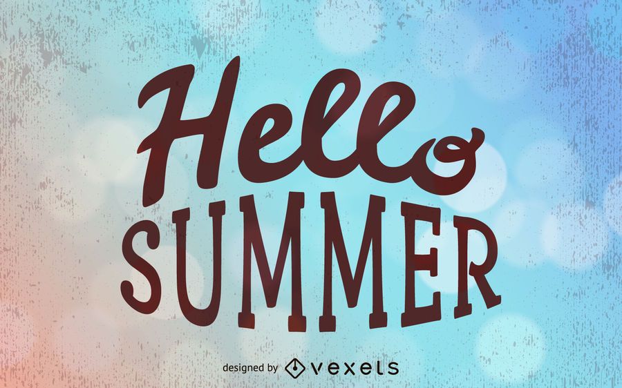 Grungy Summer Typography Background Grungy Summer Typography Background