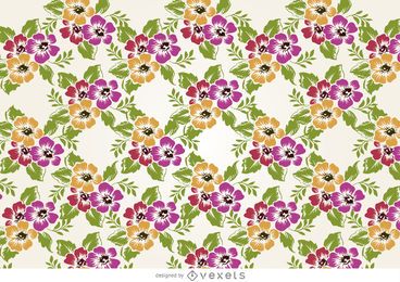 Desenho de padrão de flores