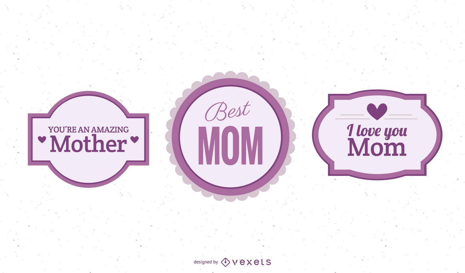 Colorful Mother?s Day Labels Pack