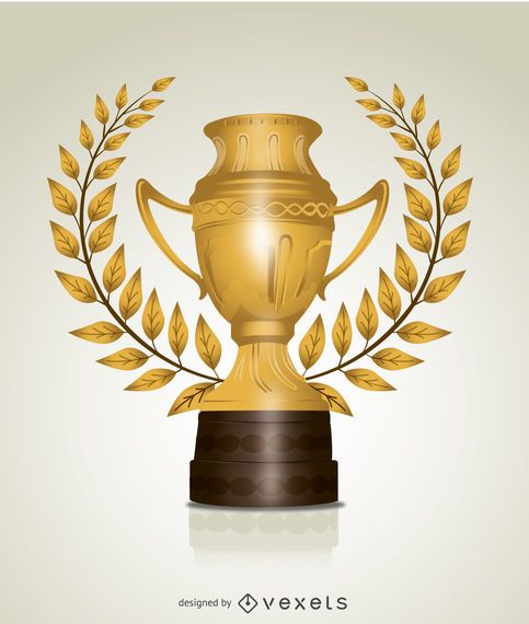 Golden trophy leaves Golden trophy leaves