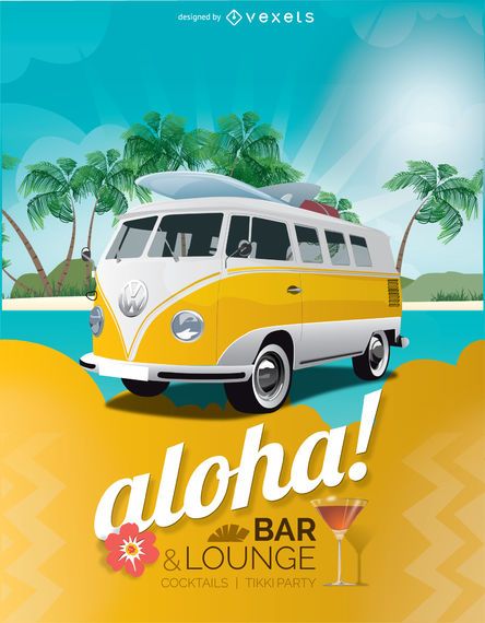 Cartel del bar vacaciones tropicales Cartel del bar vacaciones tropicales