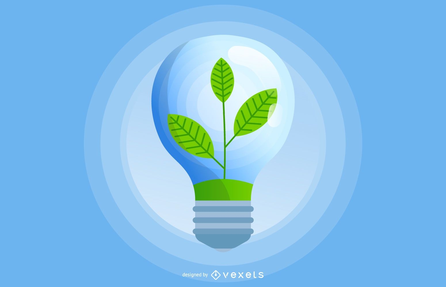 Green Eco Light Bulb