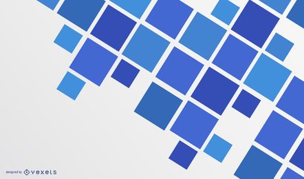 Moderner blauer abstrakter Quadrate Hintergrund