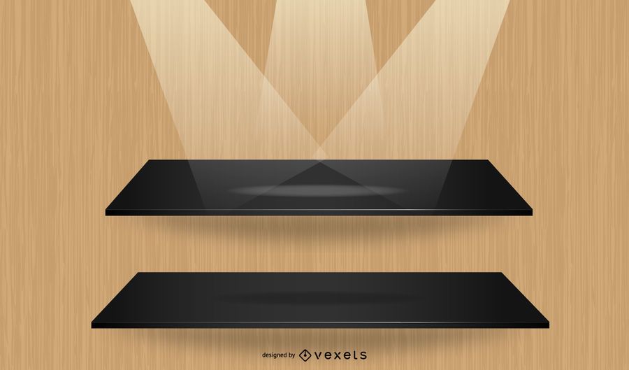 3D Shelves Interior Light Decoration 3D Shelves Interior Light Decoration