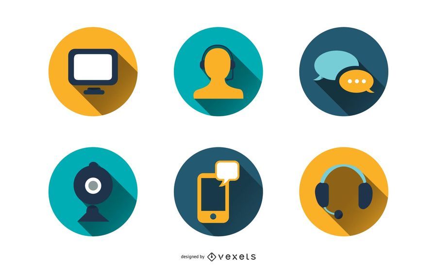 Chat CRM Contact Icon Pack Chat CRM Contact Icon Pack