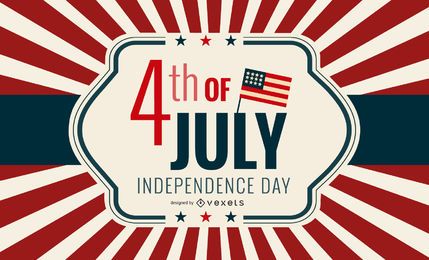USA Independent Day Greeting Card