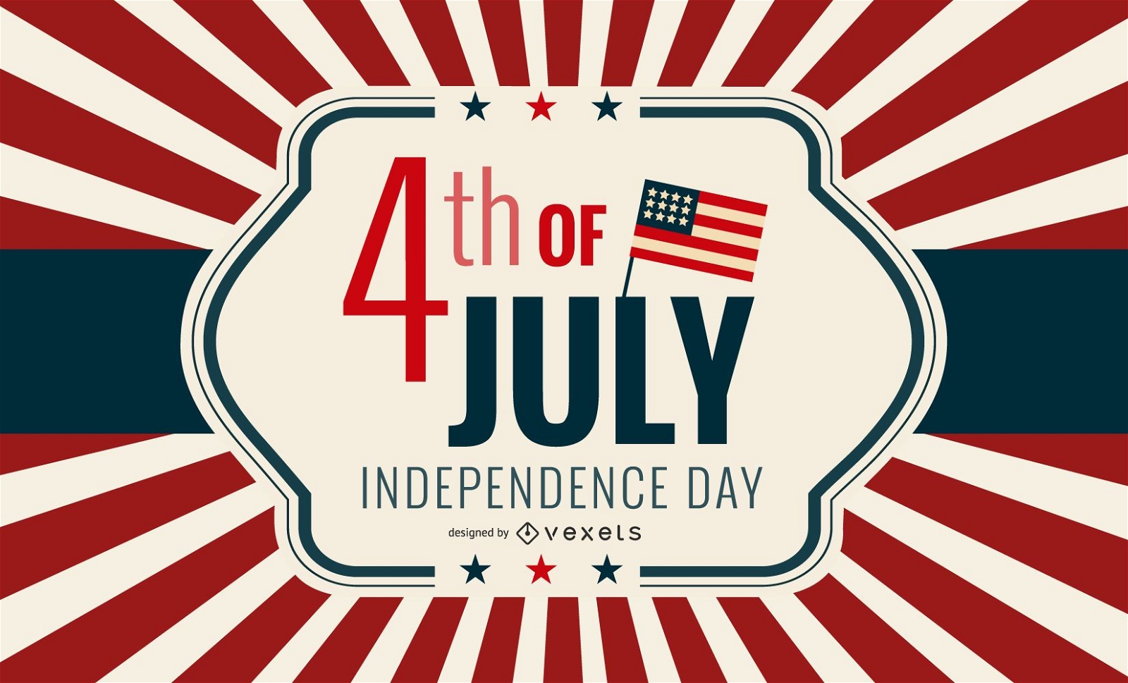 USA Independent Day Greeting Card