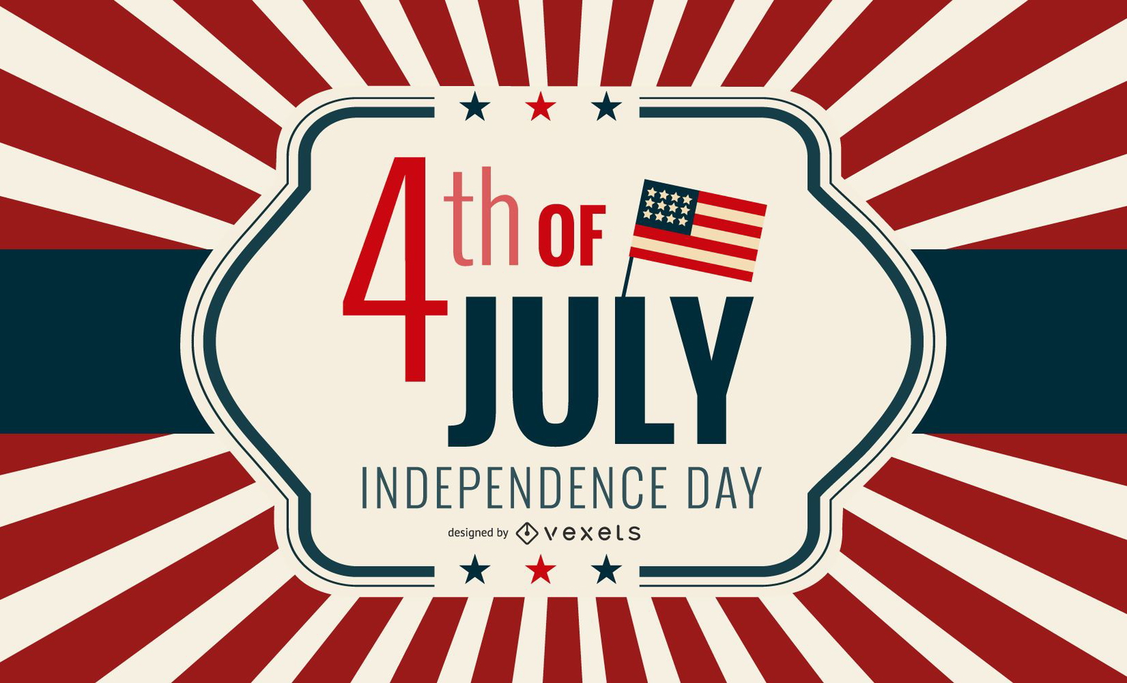 USA Independent Day Greeting Card