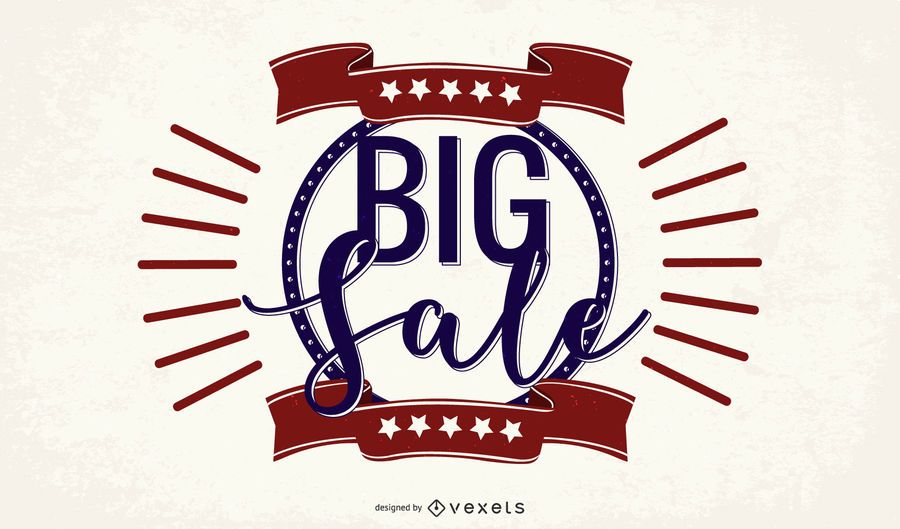 Banner promocional de gran venta vintage Banner promocional de gran venta vintage