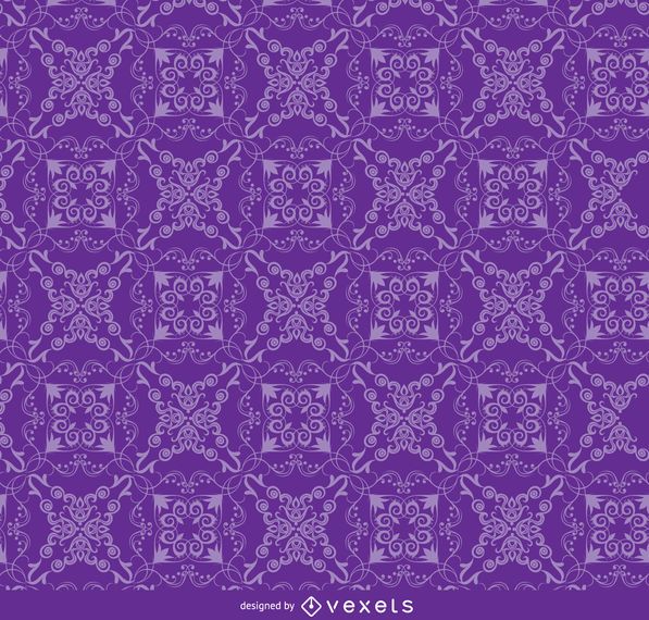 Floral ornament purple pattern Floral ornament purple pattern