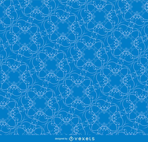 Remolinos enredados patrón azul Remolinos enredados patrón azul