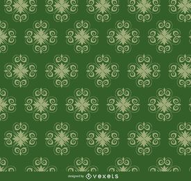 Star swirls green pattern Star swirls green pattern