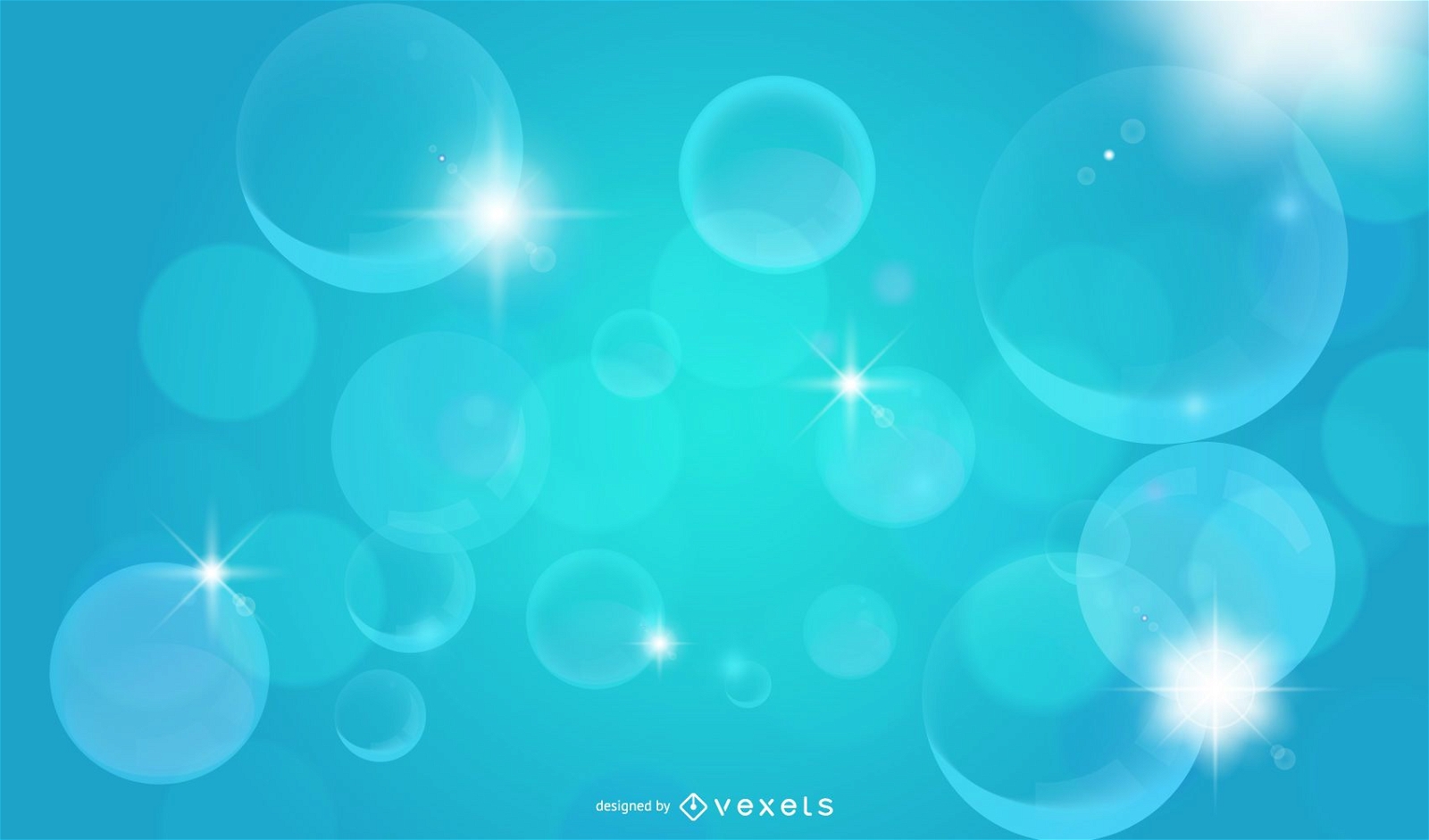 Crystallized Shiny Bubbles Background