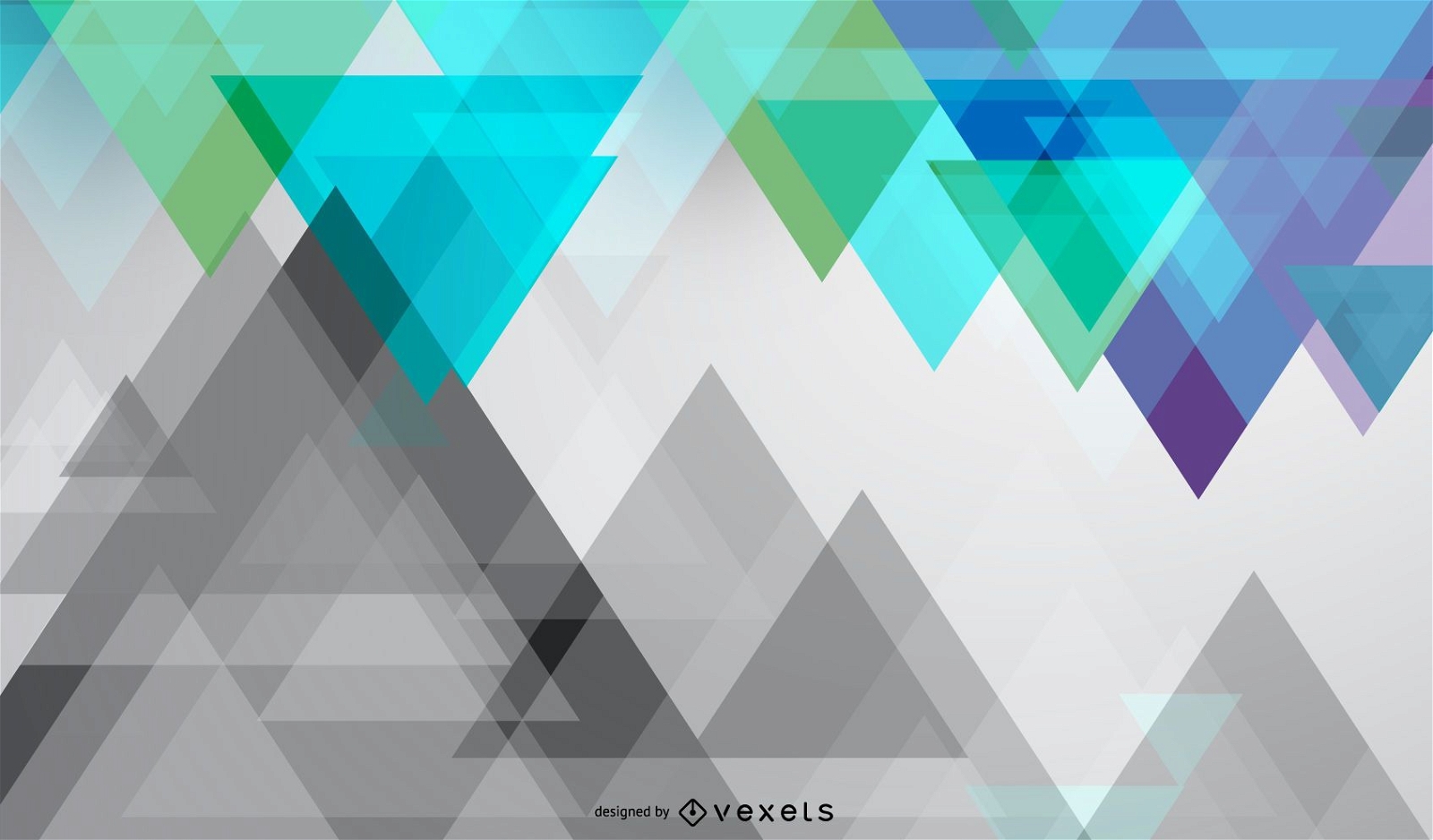 Colorful Diagonal Triangles Background