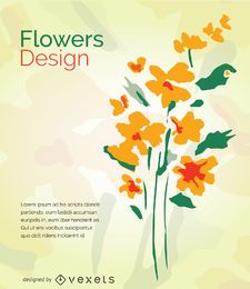 Watercolour Abstract Flowers Watercolour Abstract Flowers