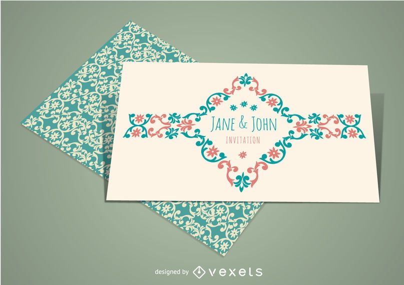 Elegant Vintage Wedding Invitation Elegant Vintage Wedding Invitation