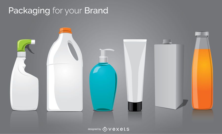 6 packaging bottle mock ups 6 packaging bottle mock ups