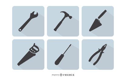Flat Construction Tool Set Flat Construction Tool Set