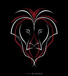 Diseño de rayas de león