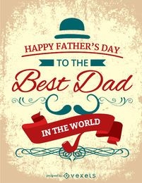 Happy Father's Day vintage card 