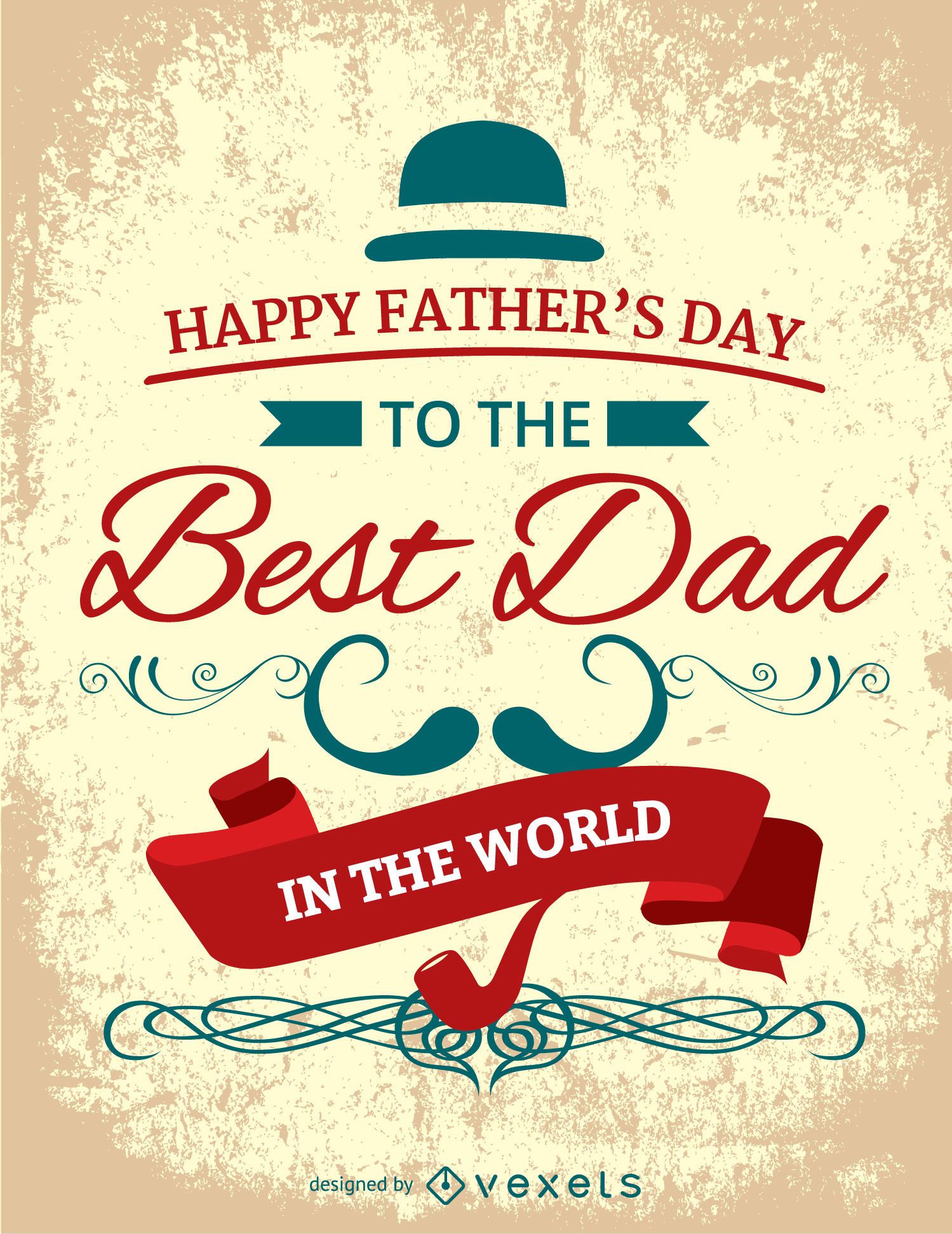 Happy Father's Day Card SVG Free