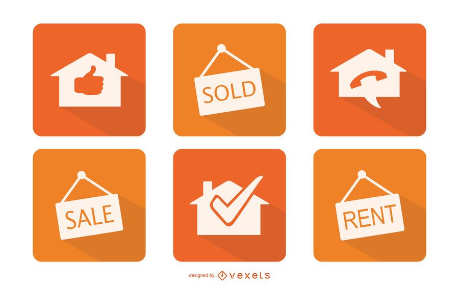 Minimal Real Estate Icon Set Minimal Real Estate Icon Set