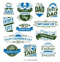 12 insignias del día del padre