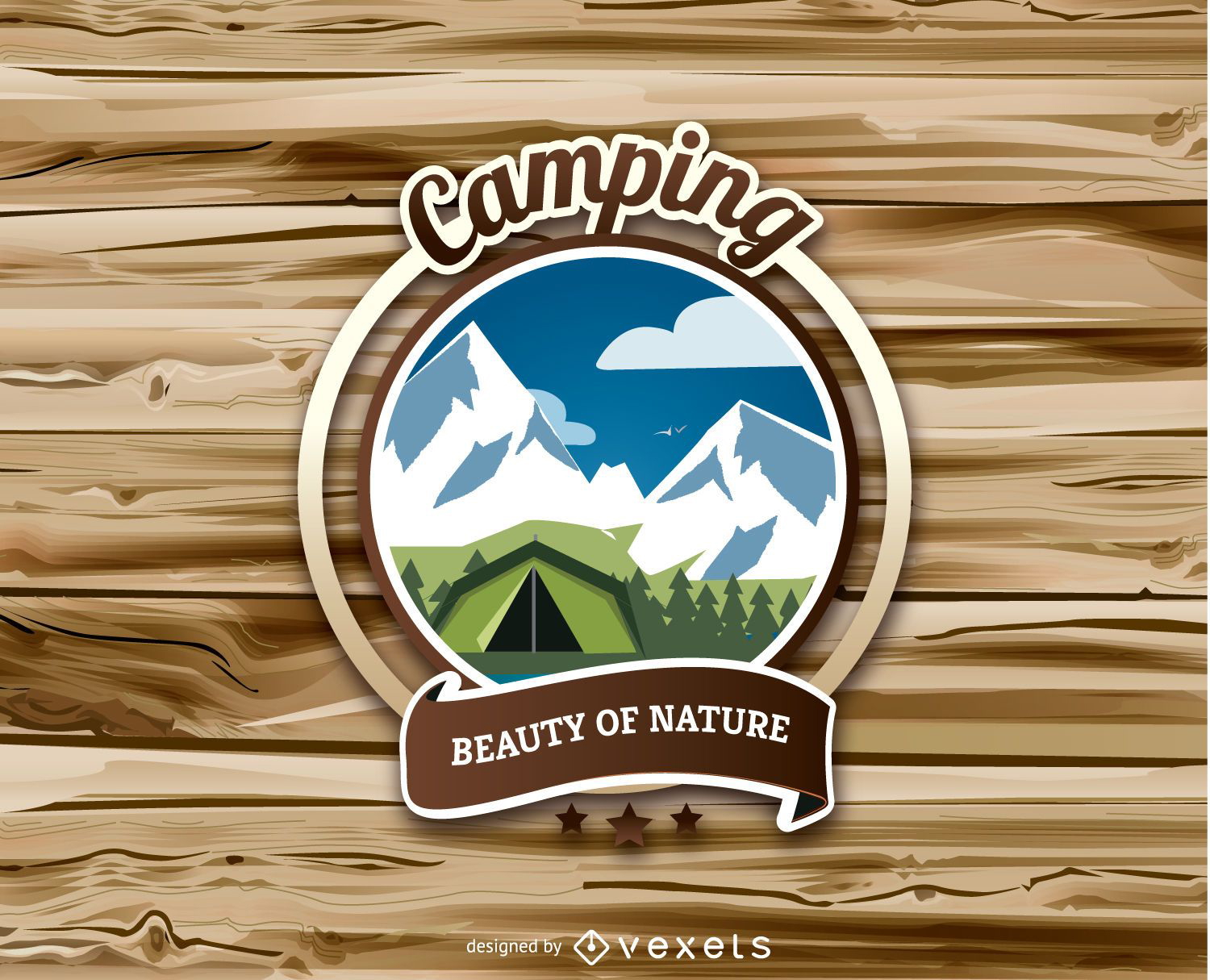 Camping badge