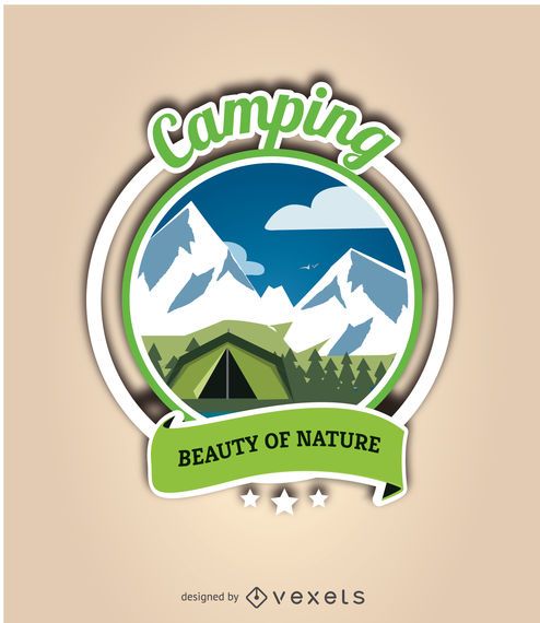 Camping label Camping label