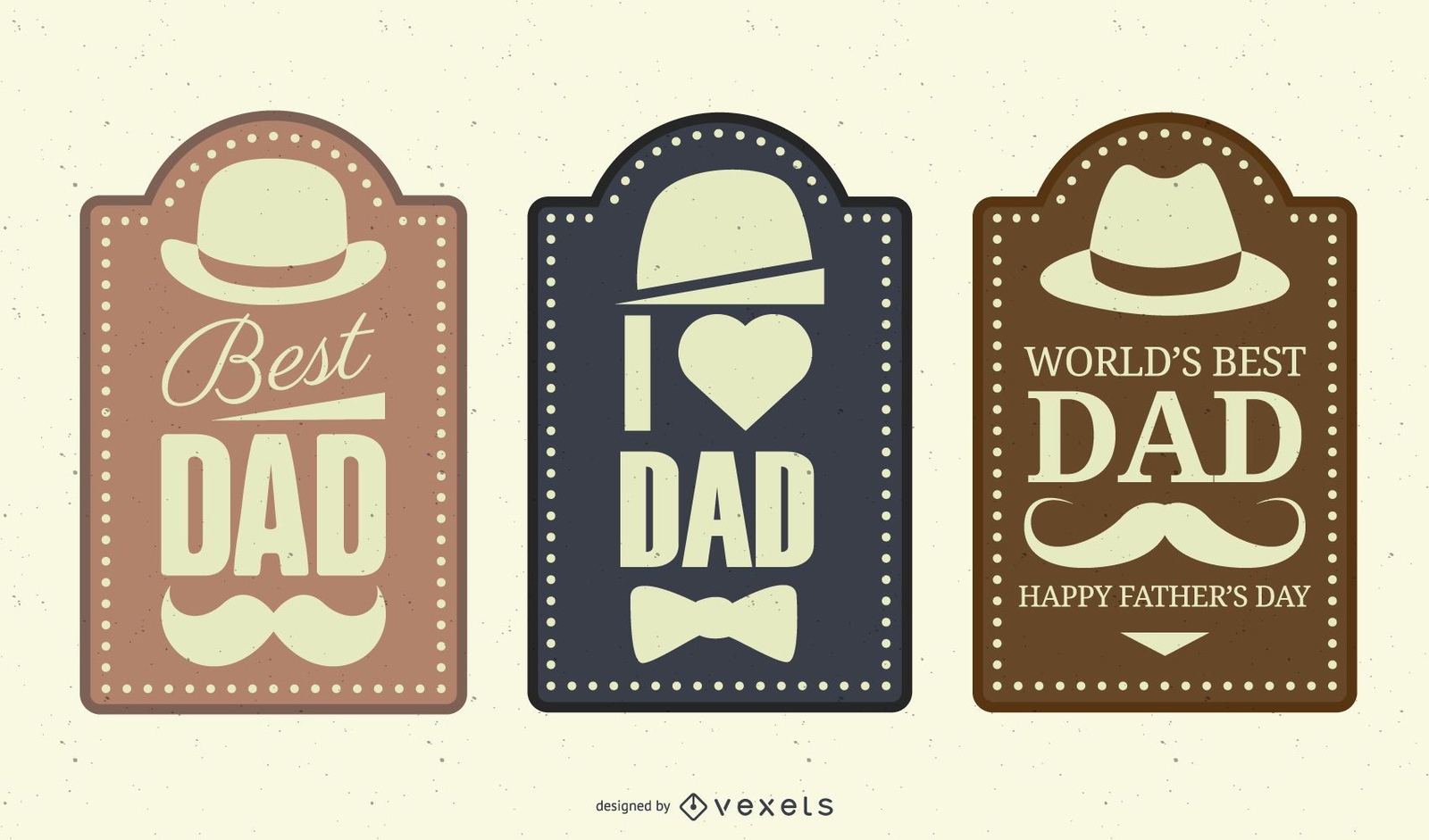 Vintage Father?s Day Label Set