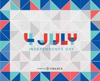 4th of july triangle background
