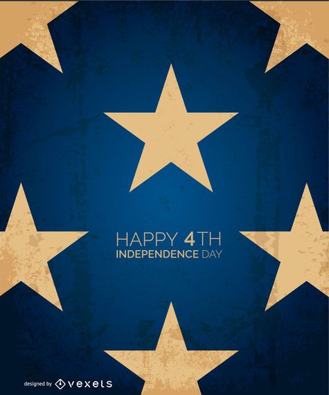 Happy 4th starred design Happy 4th starred design