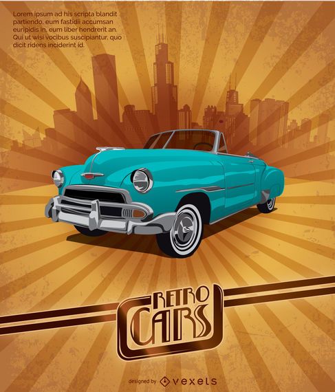 Retro Car Poster Retro Car Poster