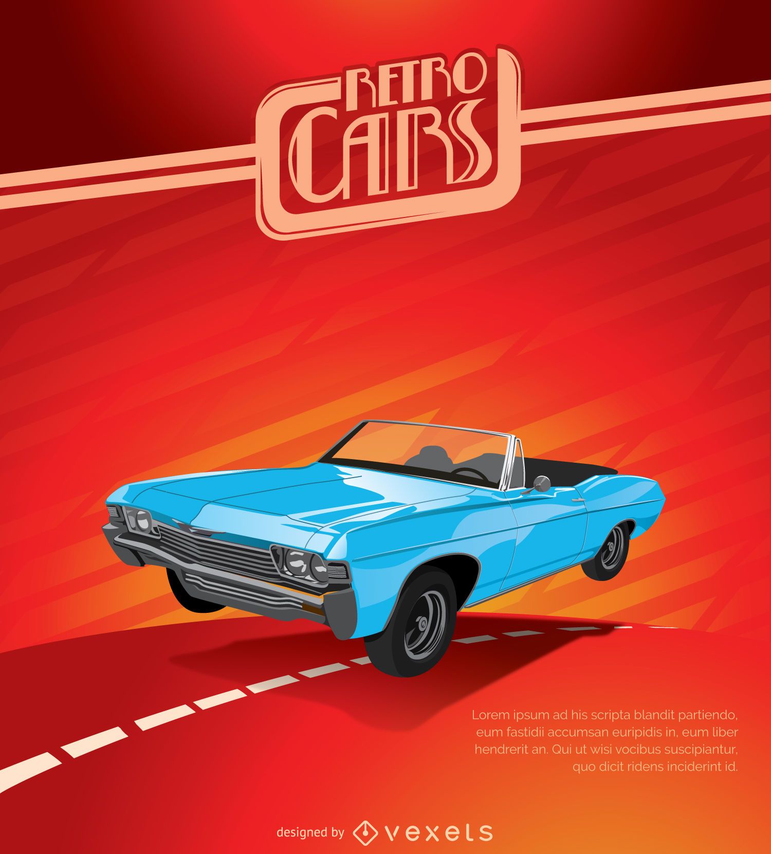 Poster de carros antigos - Baixar Vector