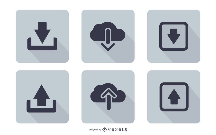 Descargar plano conjunto de iconos de carga Descargar plano conjunto de iconos de carga