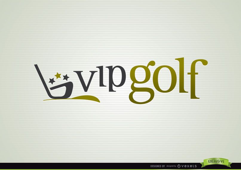 VIP Golf Logo Sport Logo VIP Golf Logo Sport Logo