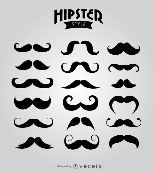 18 bigodes de hipster 18 bigodes de hipster