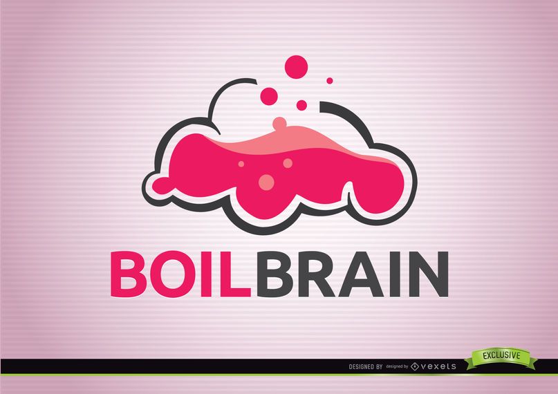 Boil brain creativity logo Boil brain creativity logo