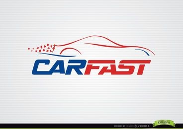 Fast car lines logo