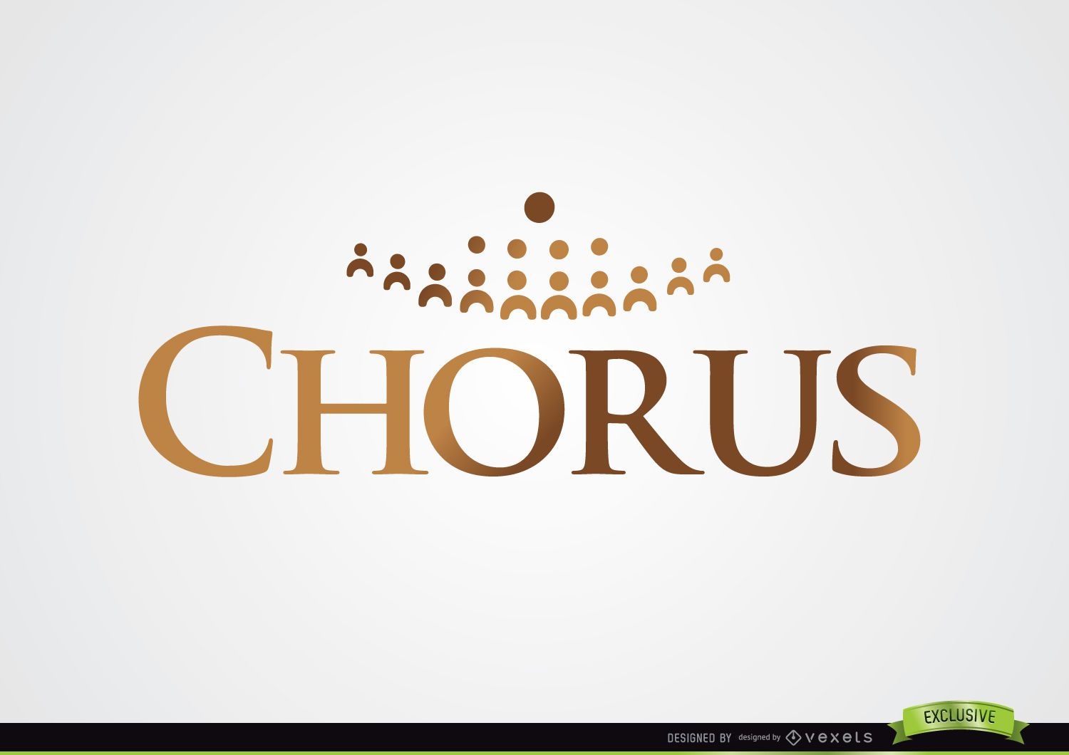 Logo de coro con siluetas