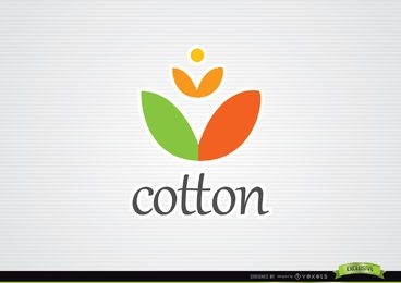 Logotipo de tecidos de algodão