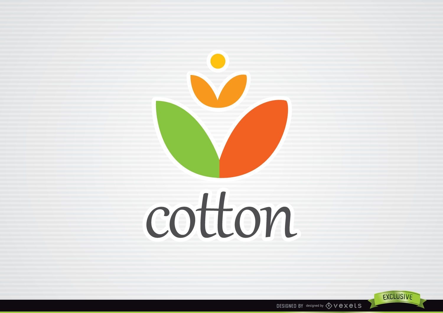 Logotipo de tecidos de algodão