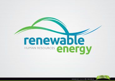 Renewable energy waves logo Renewable energy waves logo
