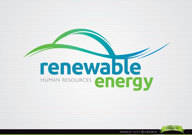 Renewable energy waves logo Renewable energy waves logo