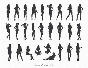 Sexy Mädchen Silhouetten