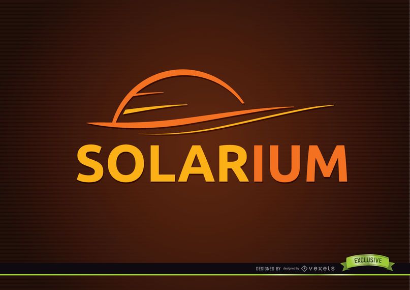 Line Art Sun Solarium Logo Line Art Sun Solarium Logo