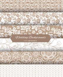 Conjunto de fundos de casamento