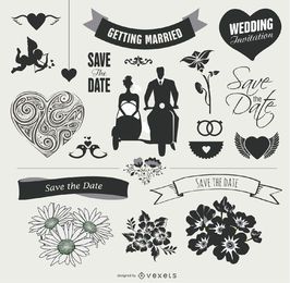 Wedding Element Graphic Set