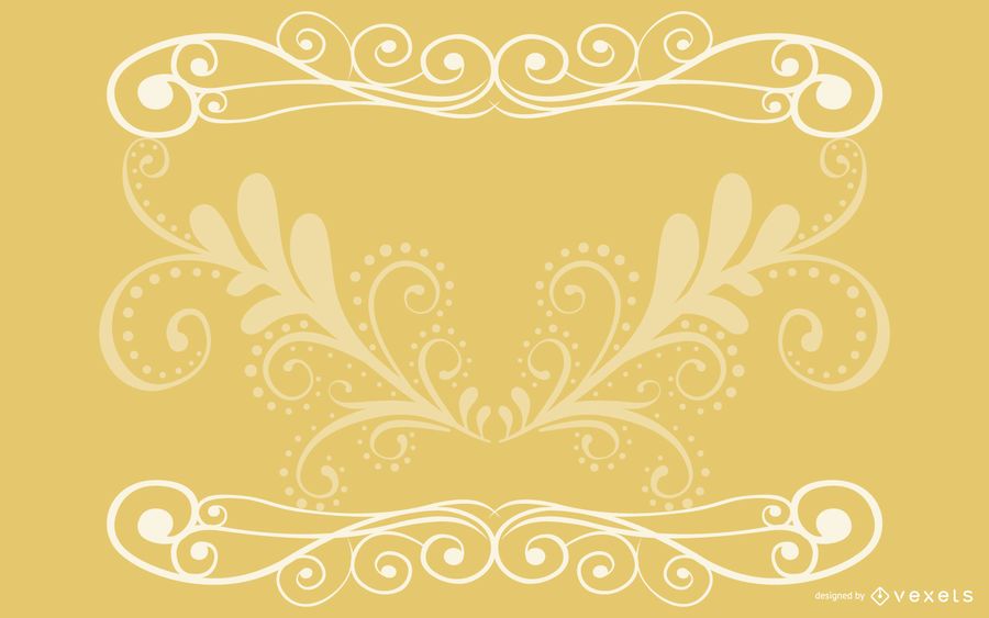 Floral Swirls Elegant Vintage Card Floral Swirls Elegant Vintage Card