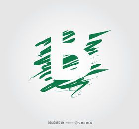 Scribble Lines B Letter Logotype Scribble Lines B Letter Logotype